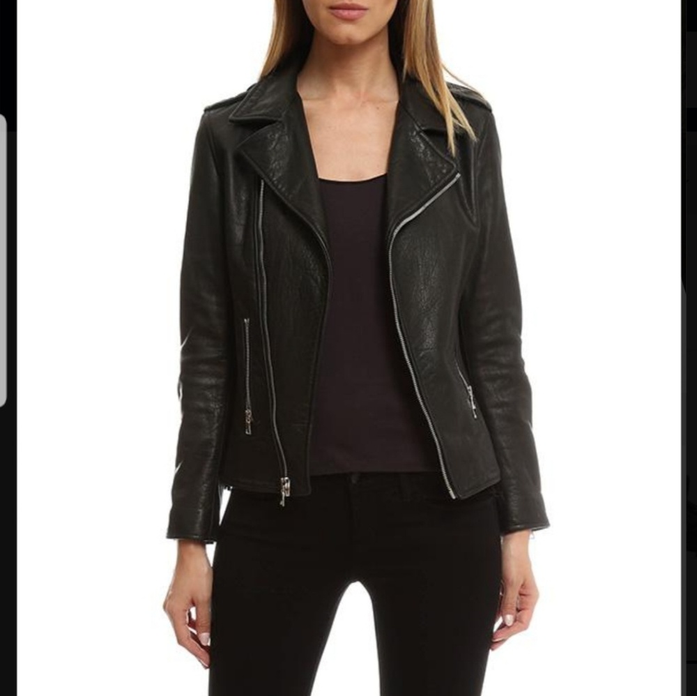 RTA WOMAN'S BLACK LEATHER JACKET